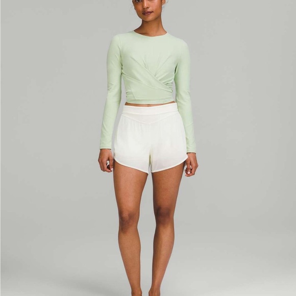 LULULEMON Time to Restore Nulu Long Sleeve Shirt Creamy Mint Size Small - Picture 1 of 8